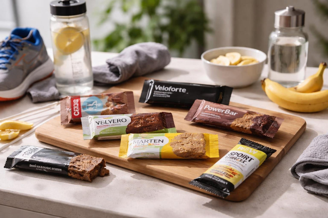 variety of performance nutrition bars for runners