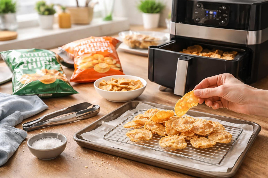 Recrisping soggy performance nutrition chips and crisps