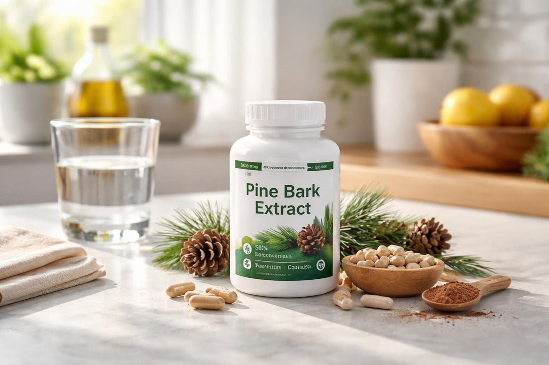 Bottle of French maritime pine bark extract capsules