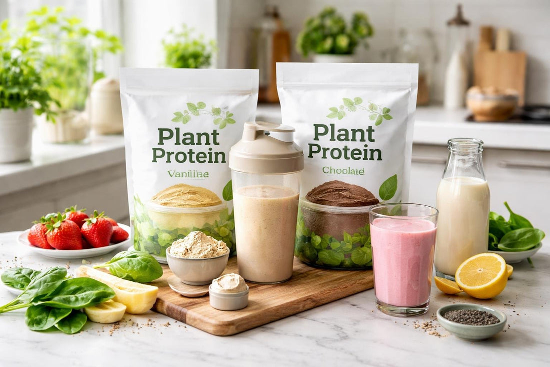 mixing plant protein powders in spring shakes UK