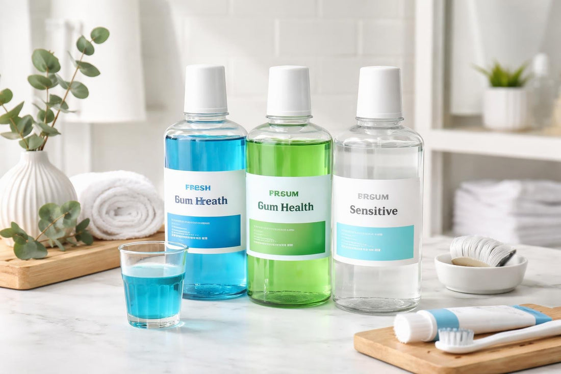 Beginner choosing professional mouthwash range for daily oral care
