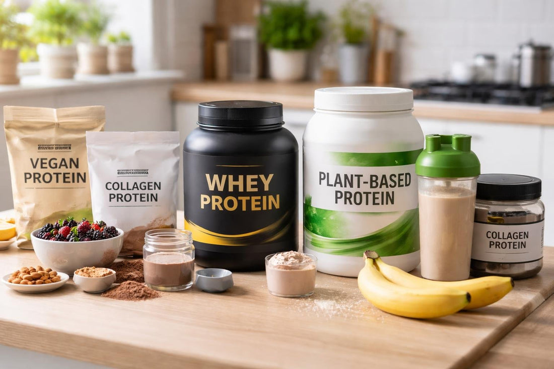 UK gym goer comparing protein powder blends