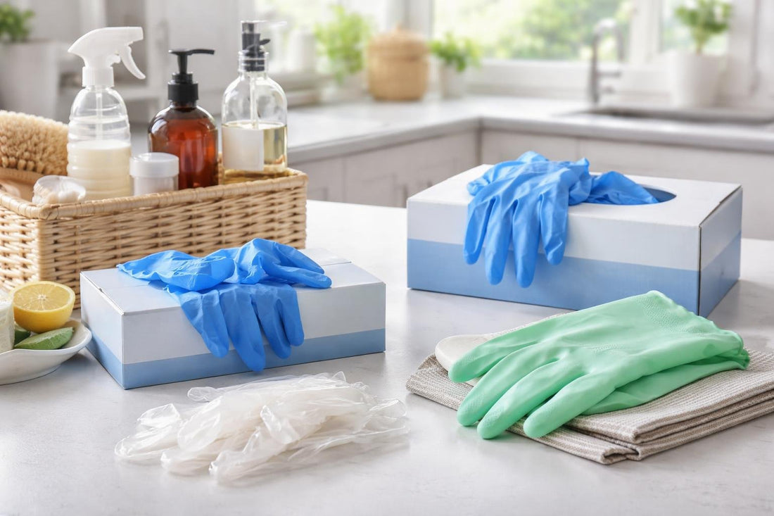 Disposable and reusable sanitary gloves for Yorkshire households