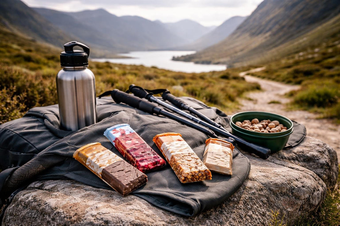 Performance nutrition bars packed for outdoor training in Scotland