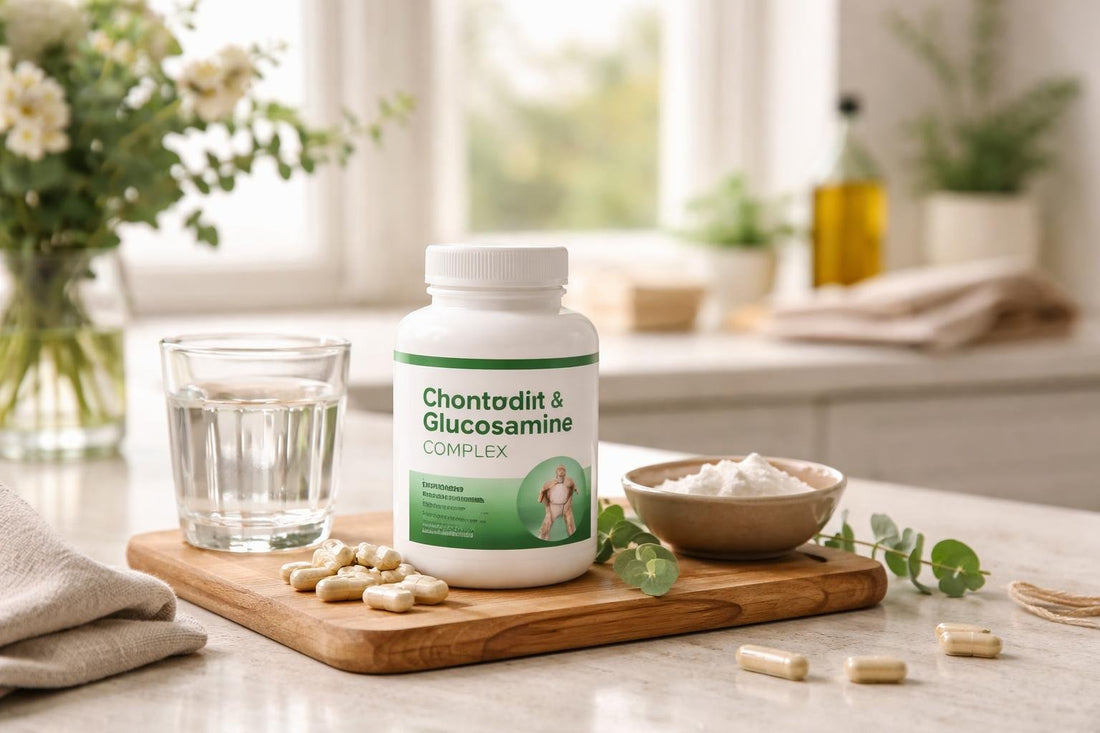Chondroitin and glucosamine complex for seasonal joint comfort