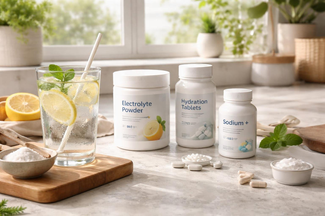Electrolyte drink with sodium minerals for seasonal hydration