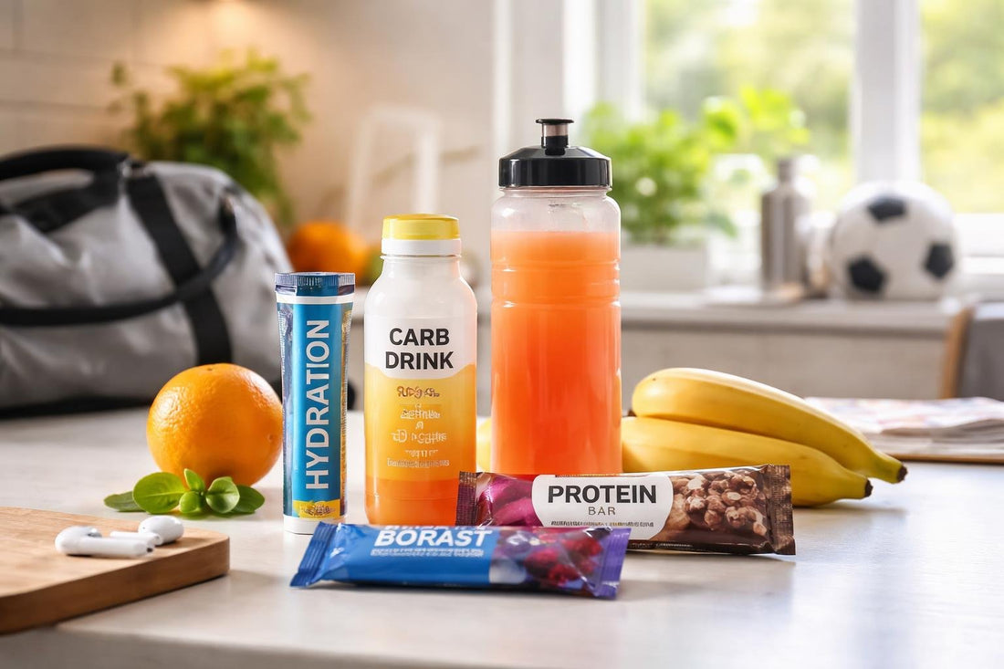 Sports nutrition snacks and drinks for seasonal training days