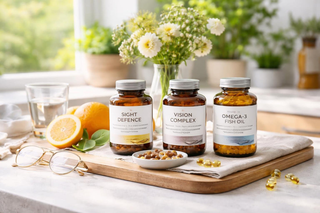 Seasonal daily eye nutrition supplements for vision support