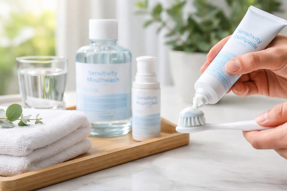 Applying sensitivity toothpaste to relieve tooth pain fast