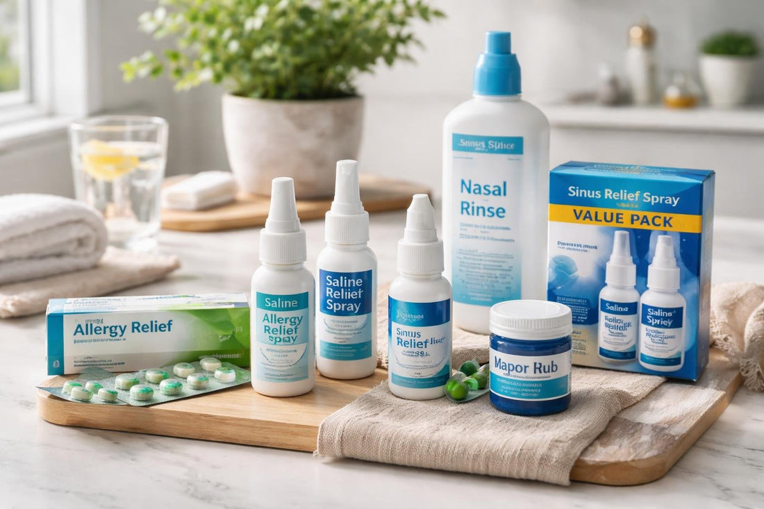 Sinus medicine essentials collection travel pack display