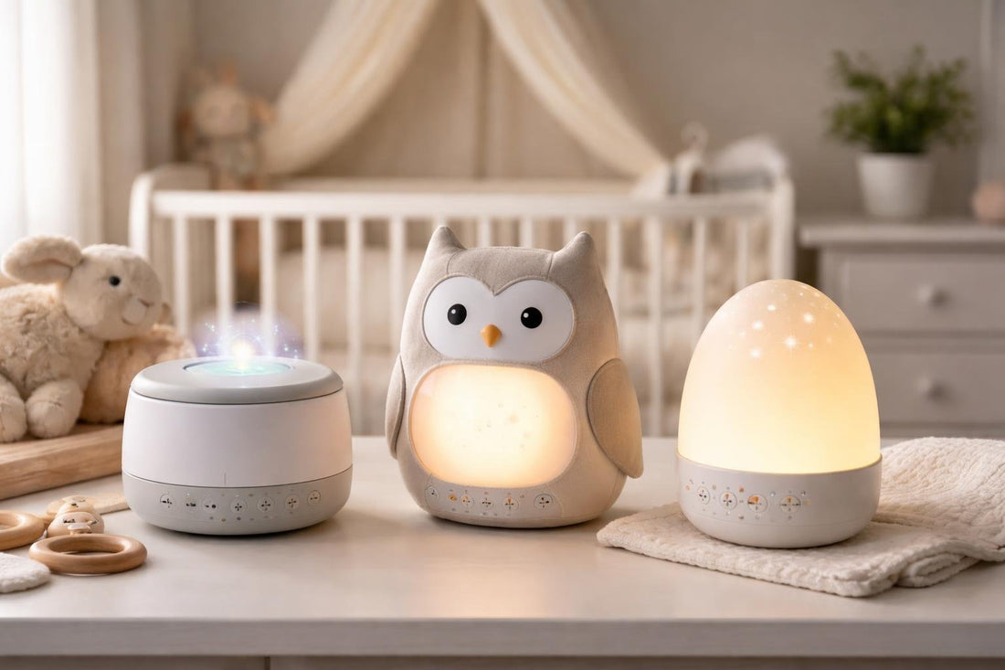 Baby nursery sound machines and night lights