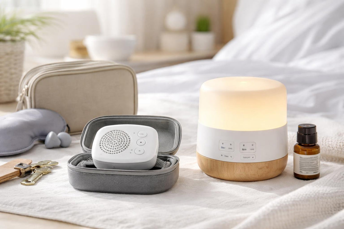 compact sleep sound machines and travel cases