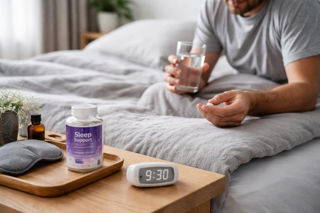 Shift worker taking sleep supplement before daytime sleep
