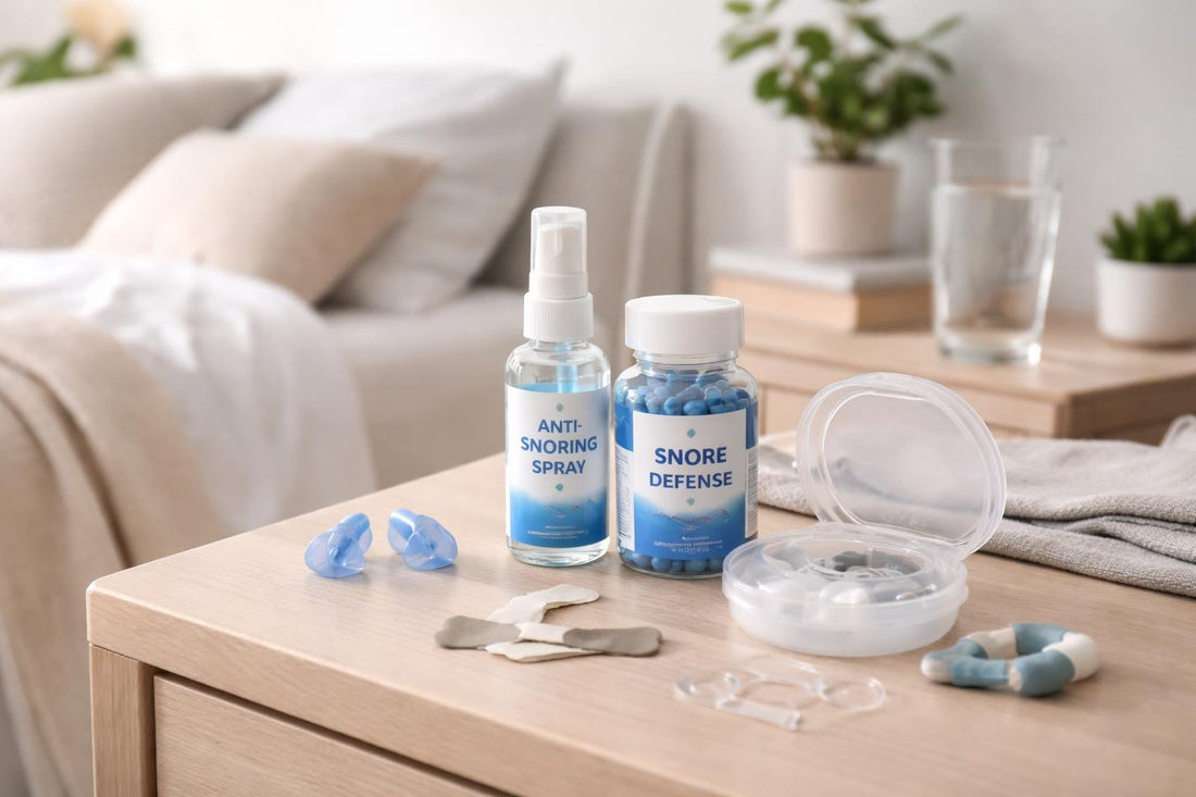 Snore reducing aids laid out for better sleep
