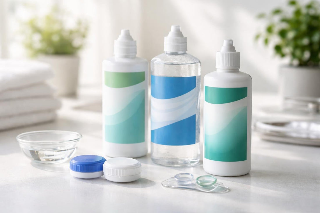 contact lens soaking solutions bottles and cases