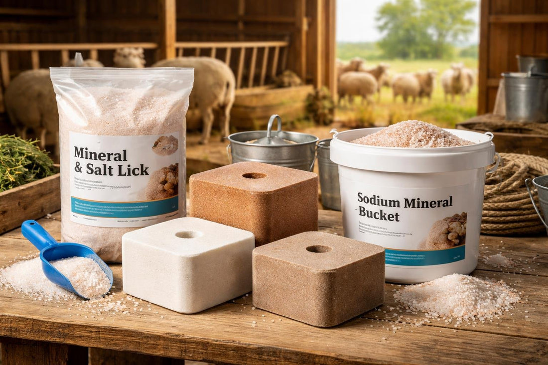 sheep and cattle sodium mineral supplements selection