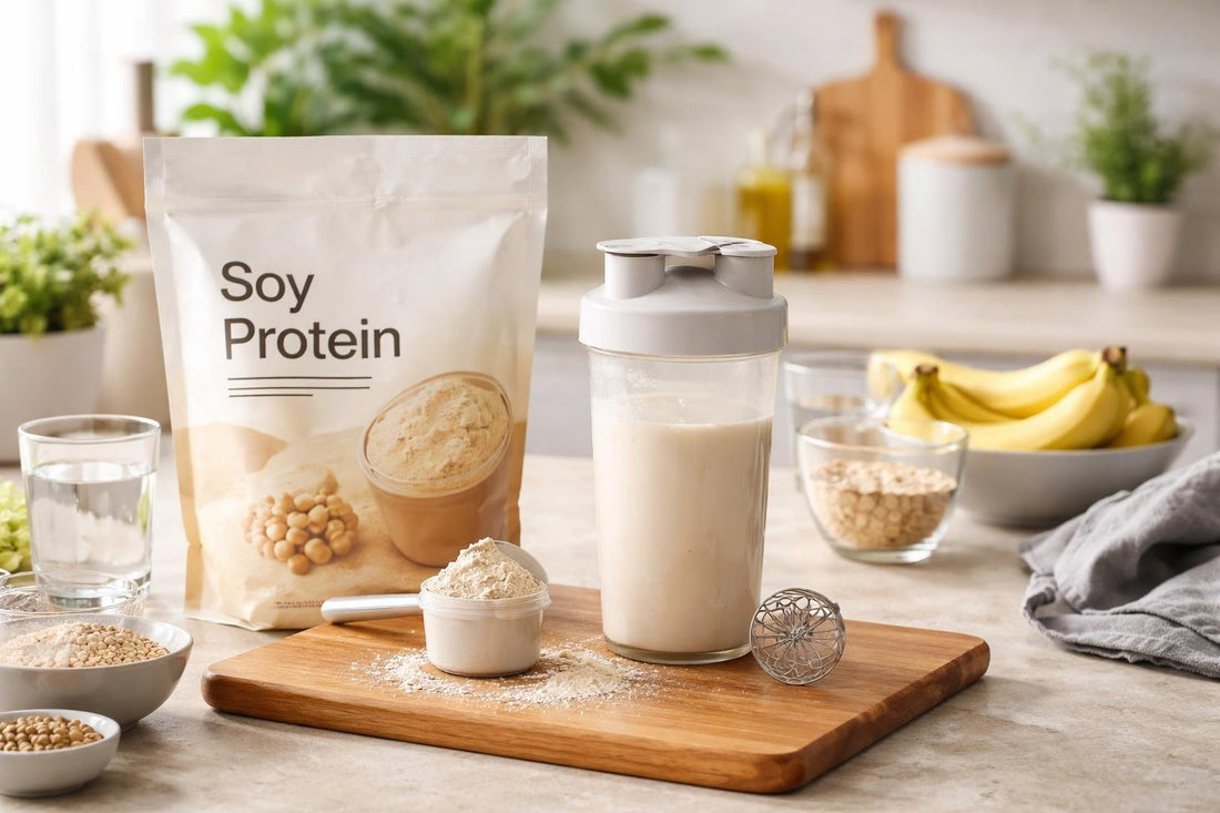 mixing soy protein powder for smooth shakes