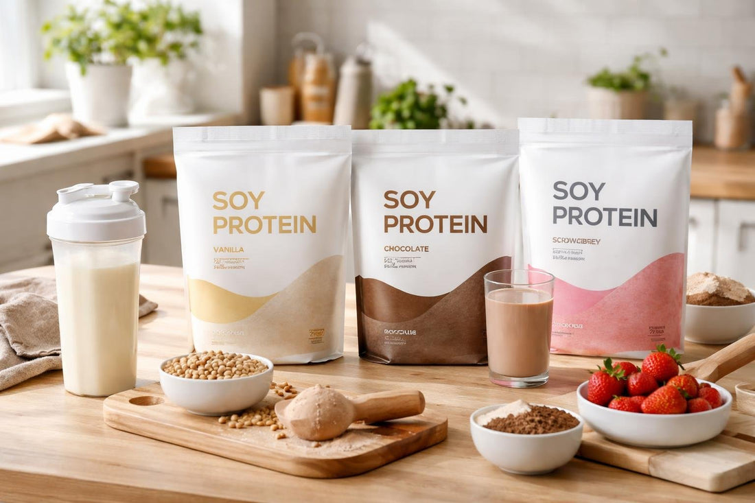 Beginner choosing soy protein powder by flavour and routine