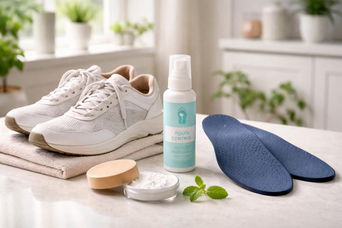 Spring trainers with odour control spray and insoles