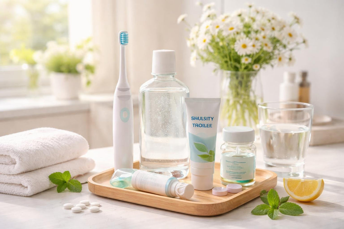 Spring oral care routine for sensitive teeth and gums