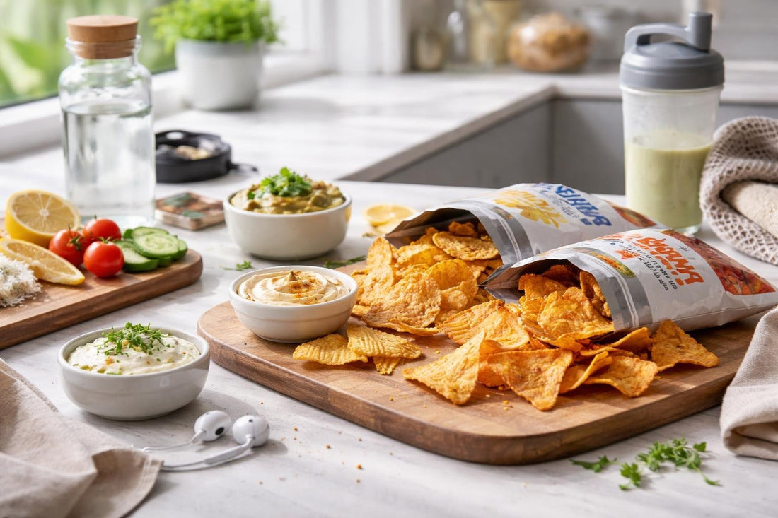 Protein and fibre crisps for spring training snack prep