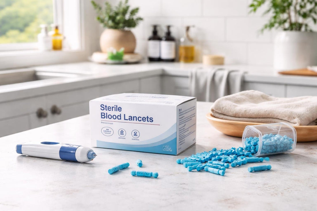Sterile blood lancets for home finger-prick testing in Scotland