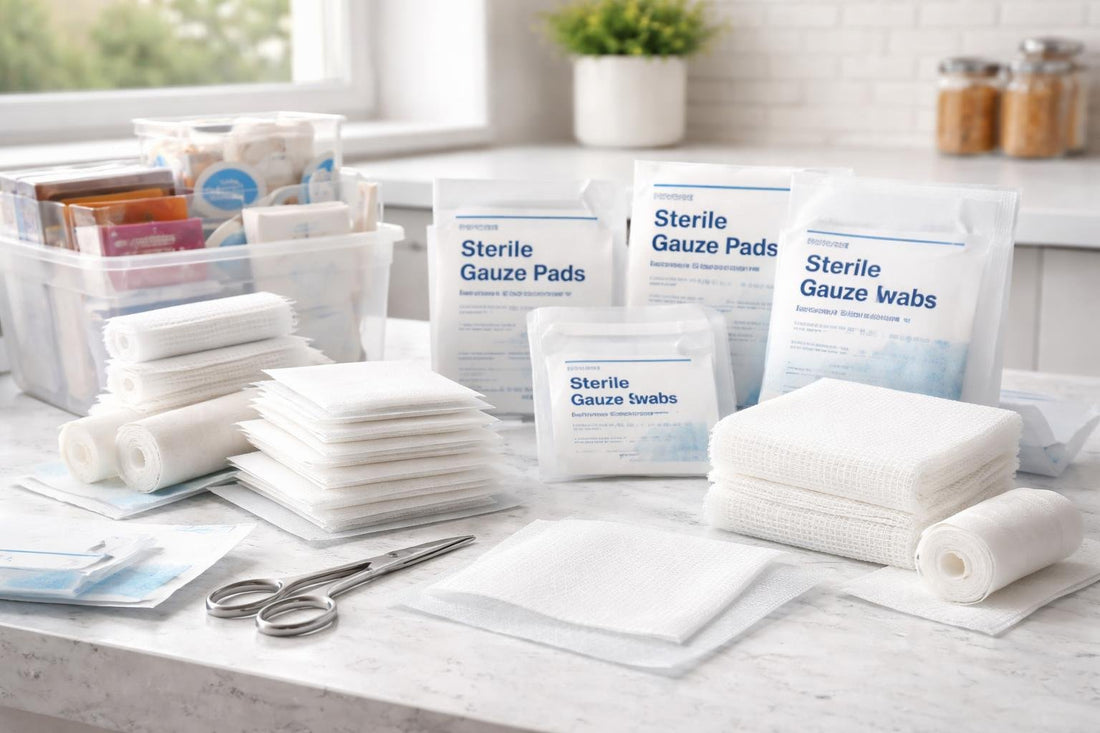 sterile gauze pads assortment for first aid kits