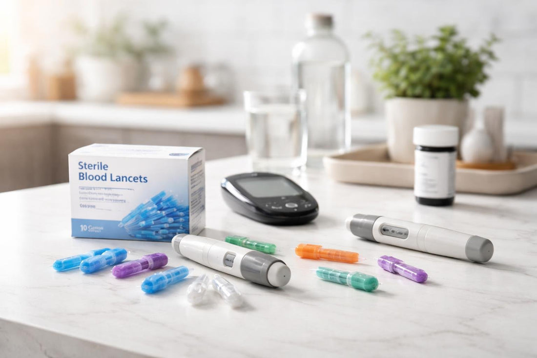 sterile blood lancets and lancing devices