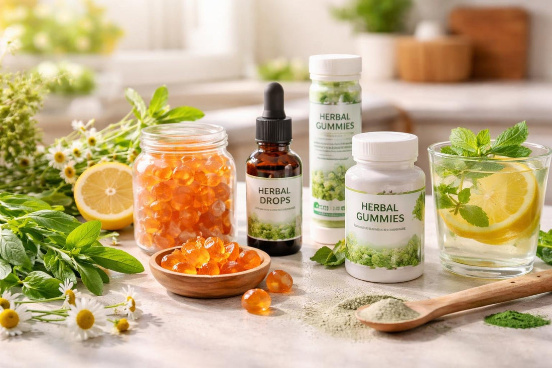 Stevia-sweetened herbal supplements in seasonal wellness routine