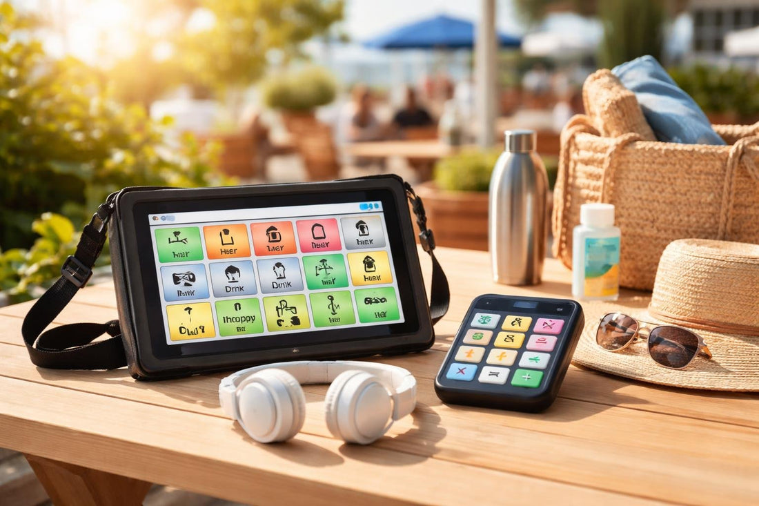 Portable speech and communication aids for summer travel