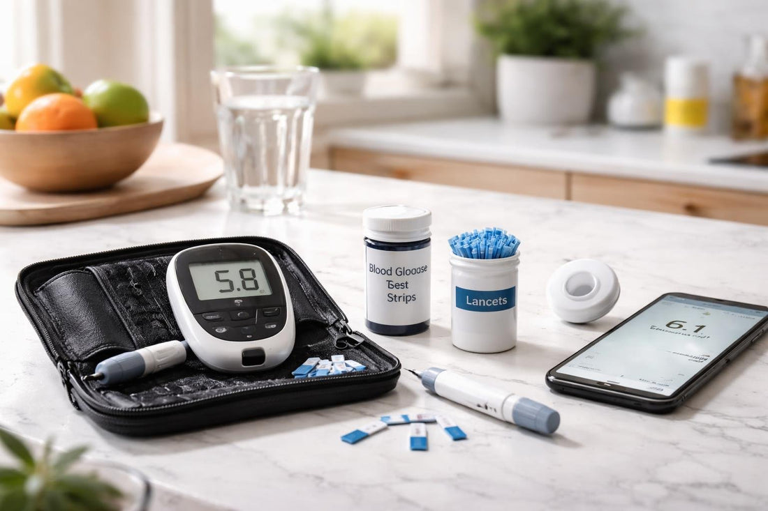 Diabetic blood glucose test strips and alternatives