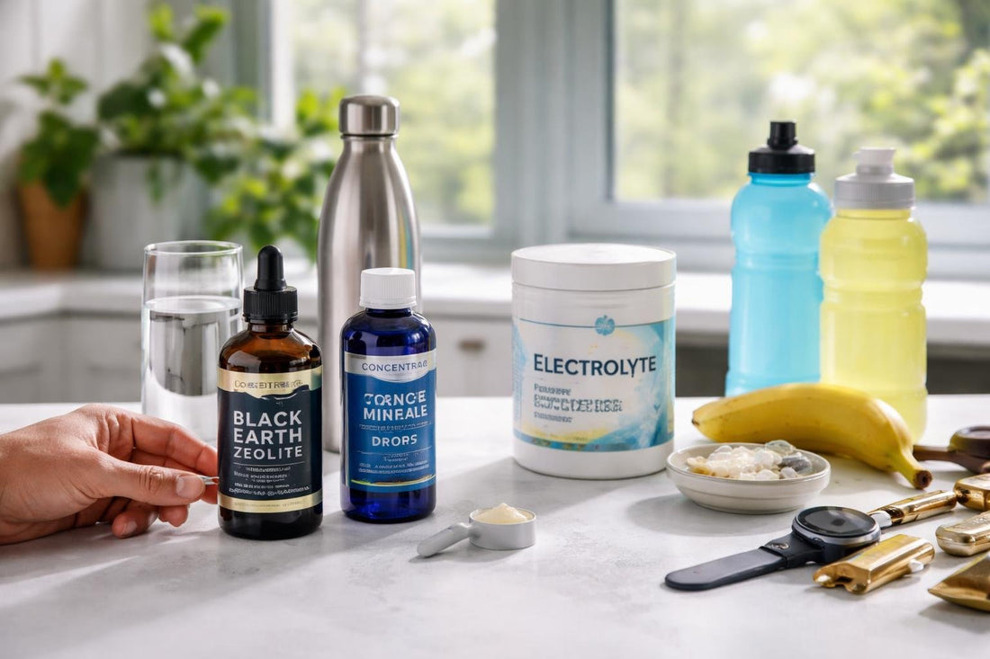Athlete comparing trace mineral supplements and alternatives
