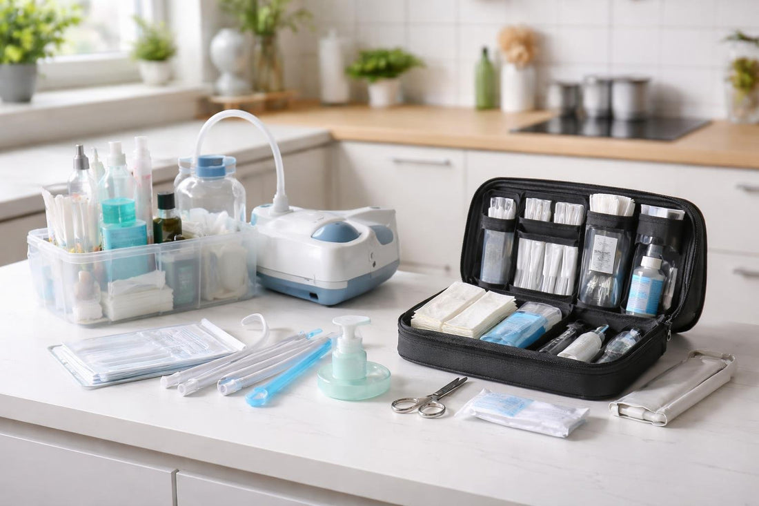 Home and travel tracheostomy care kit essentials