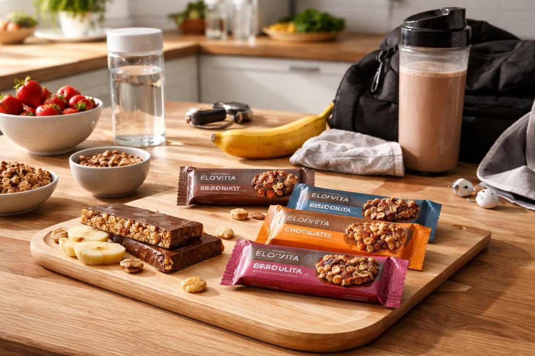 Performance nutrition bars prepared for a UK training day