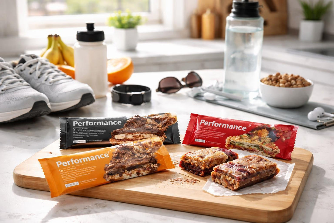 Performance nutrition bars used for training and race day