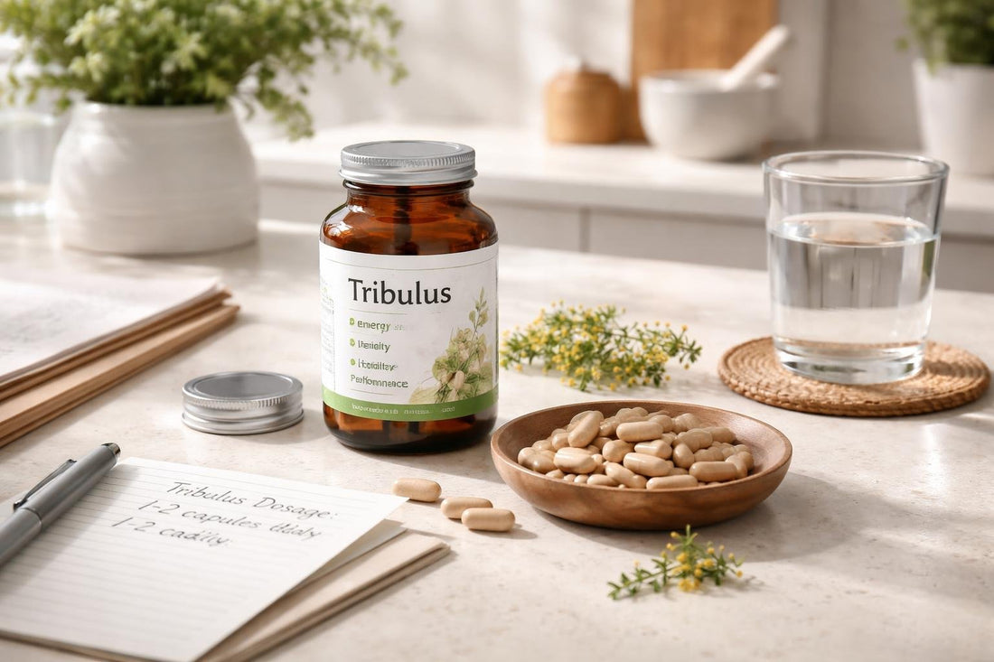 Tribulus herbal supplements range capsules with notes on dosage