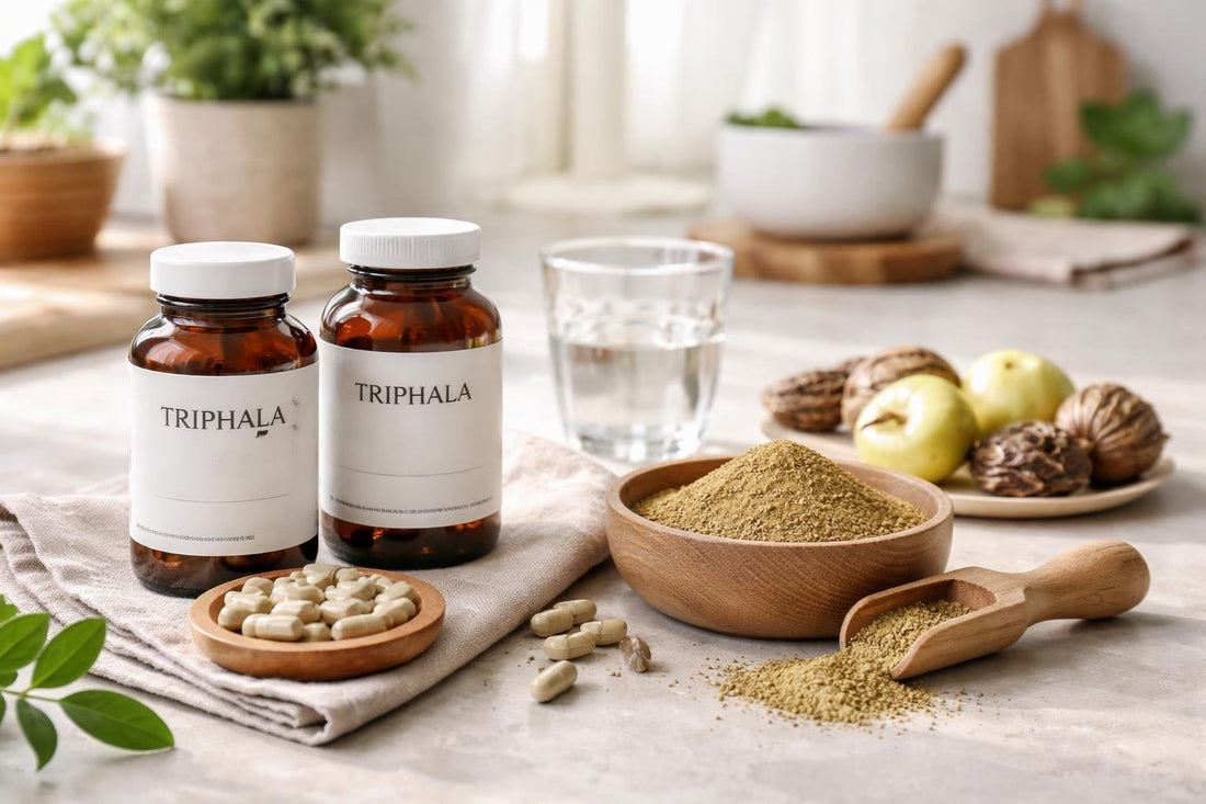 Triphala capsules and powder options for beginners in UK