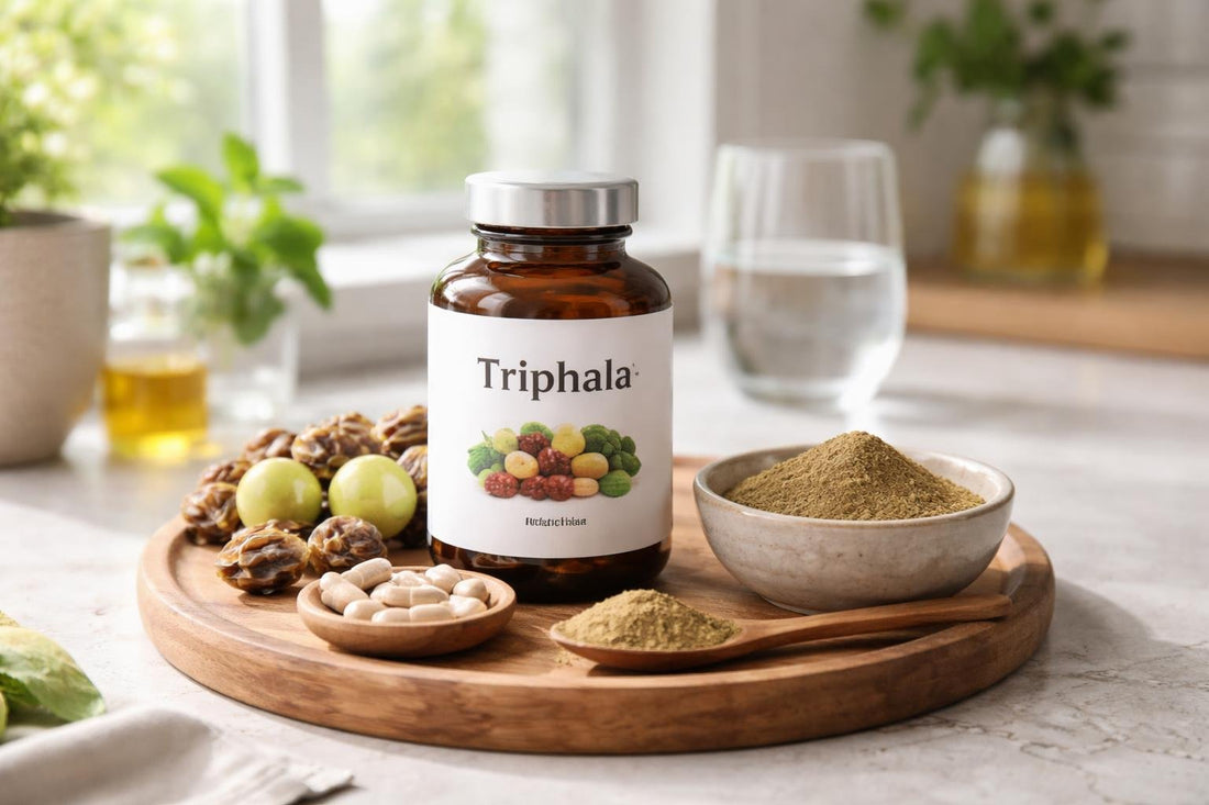 Triphala herbal supplement capsules and powder in Scotland