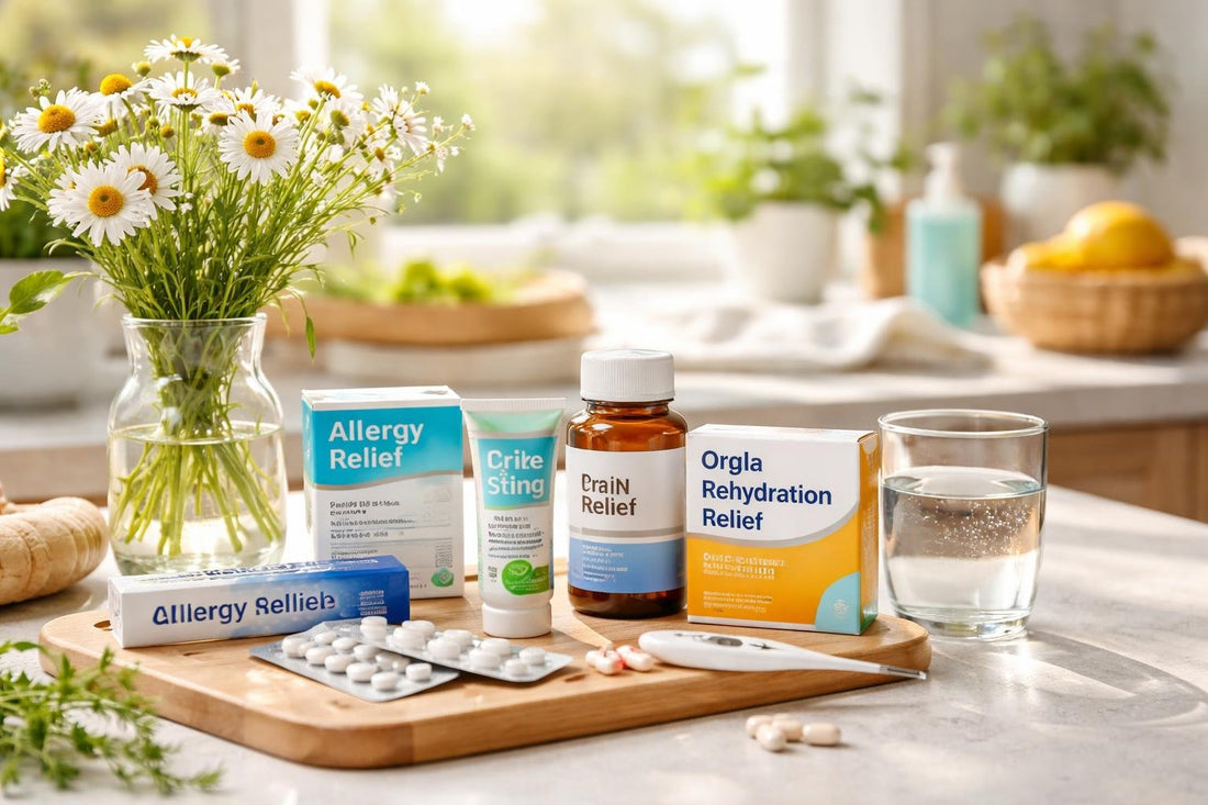UK spring summer over-the-counter medicine cabinet essentials
