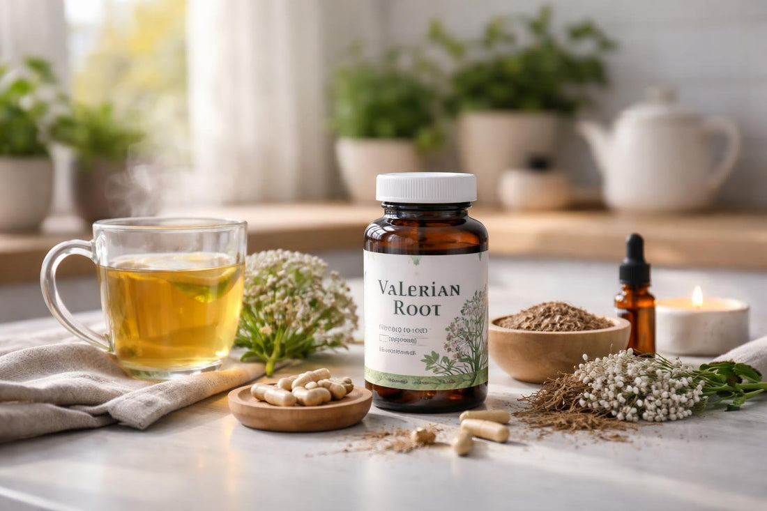 Valerian herbal supplements for seasonal sleep and relaxation
