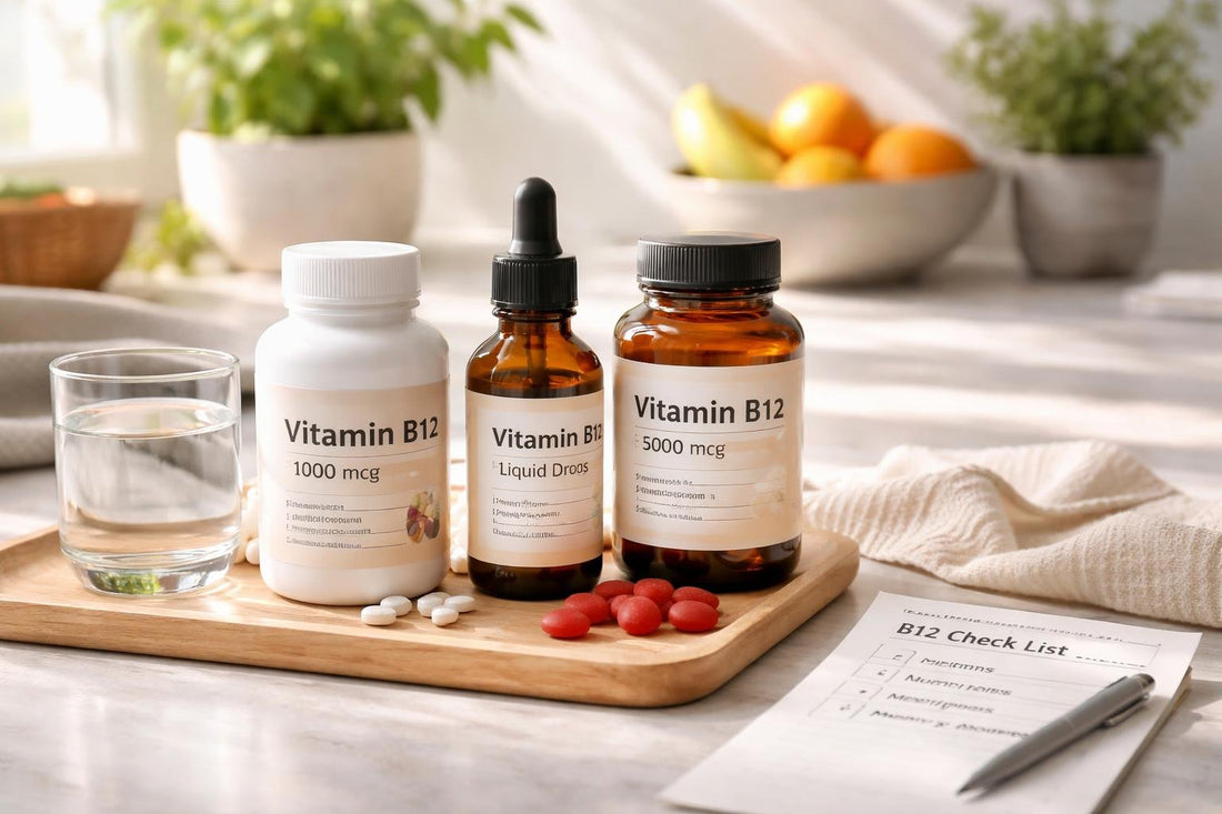 Vitamin B12 supplements and troubleshooting checklist