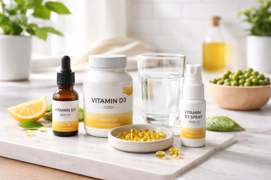 Vitamin D supplements in capsules, drops and oral spray