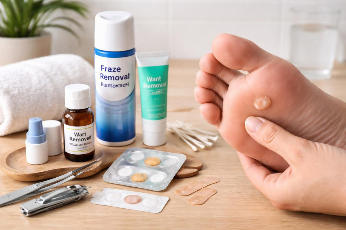 Close-up plantar wart treatment troubleshooting image