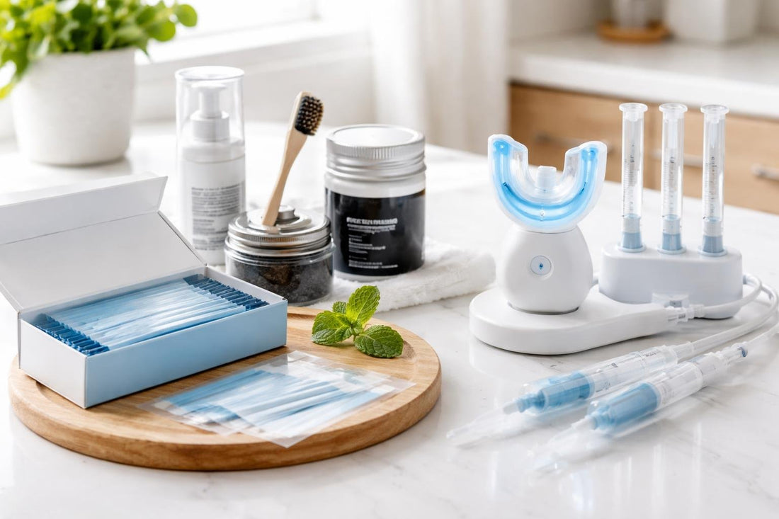 Teeth whitening strips and alternative kits