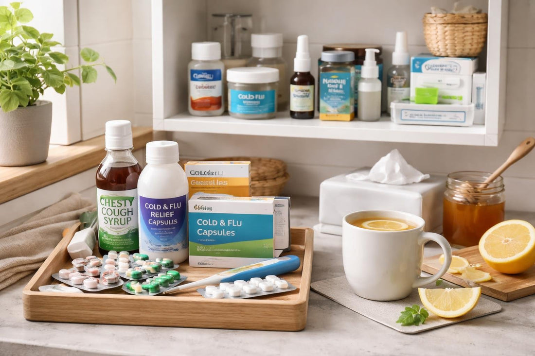 Winter cold and flu medicine essentials cupboard checklist