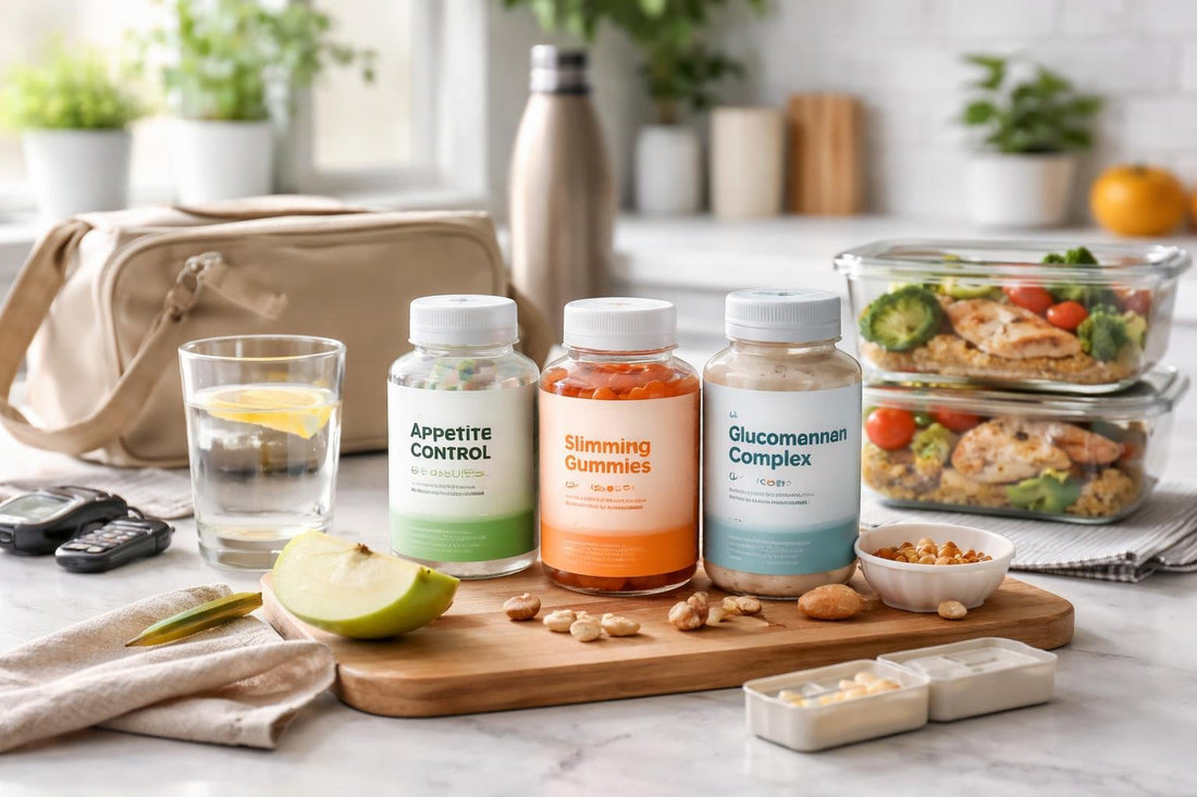 Appetite control supplements alongside meal prep for shift workers
