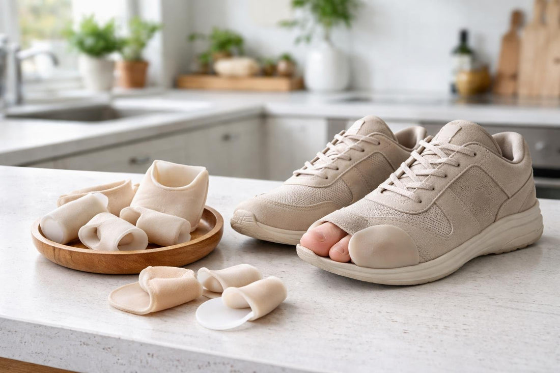 Bunion cushion pads in everyday shoes for Yorkshire walking