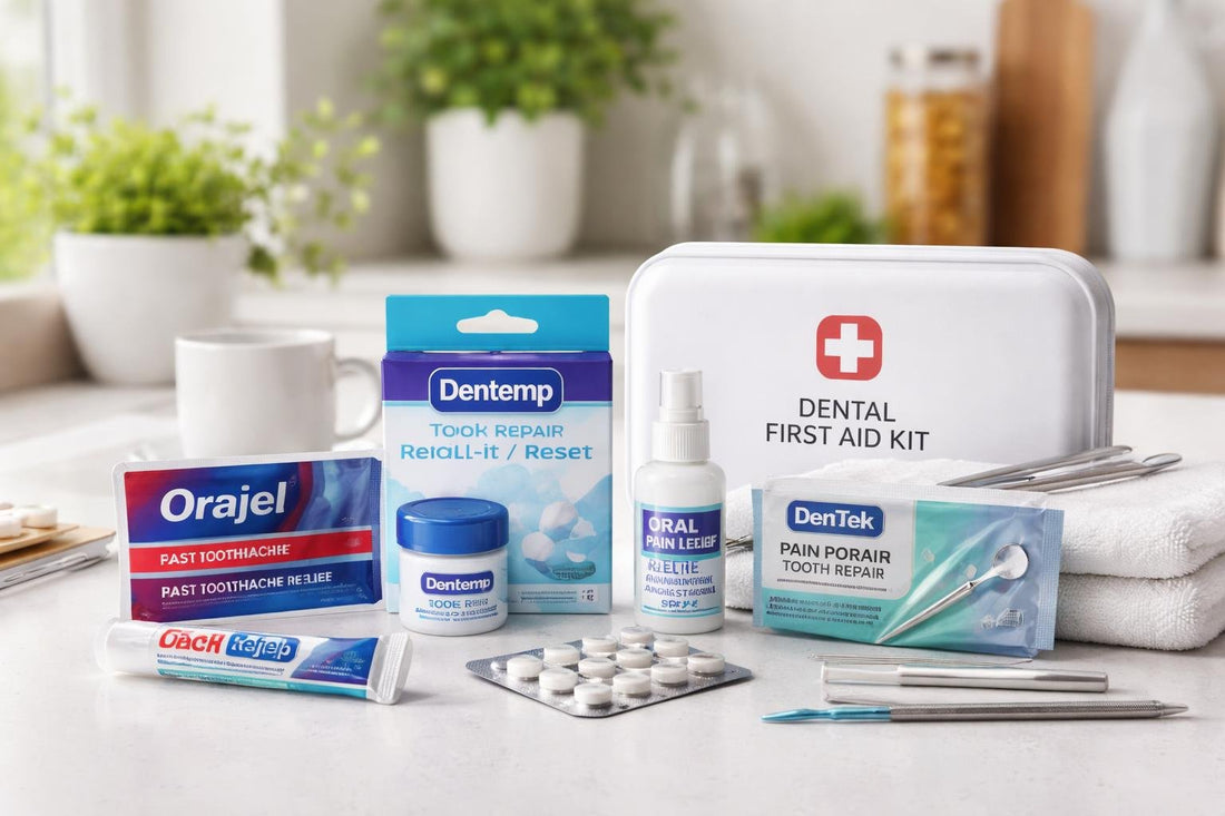 Emergency dental care kit for toothache and lost fillings
