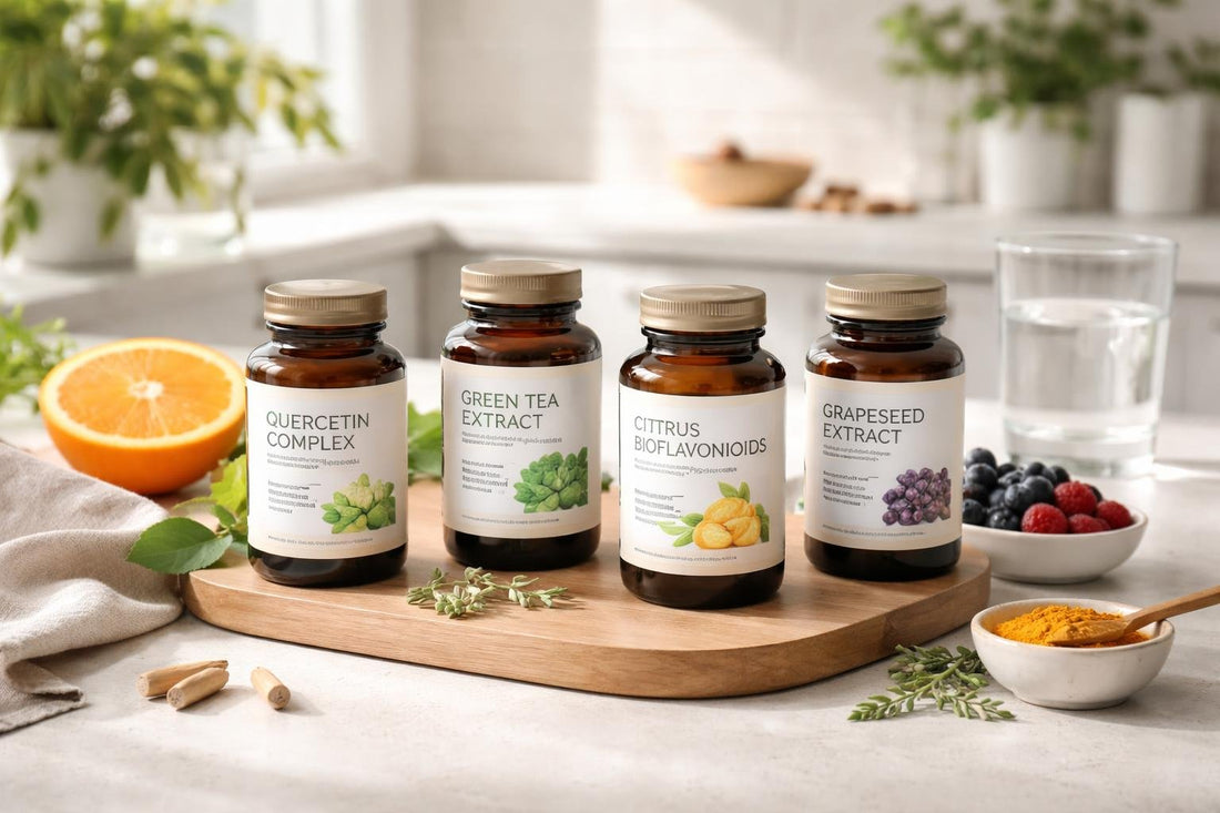 Flavonoid antioxidant supplements inspired by Yorkshire wellbeing routines
