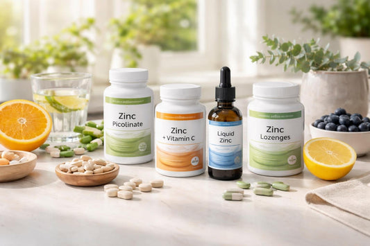 Zinc mineral supplements range for seasonal wellness support